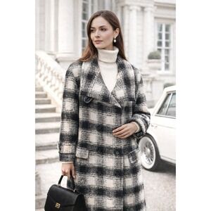 Banana Republic Wool Blend Coat Sz S Quiet Luxury Old Money Pockets Academia